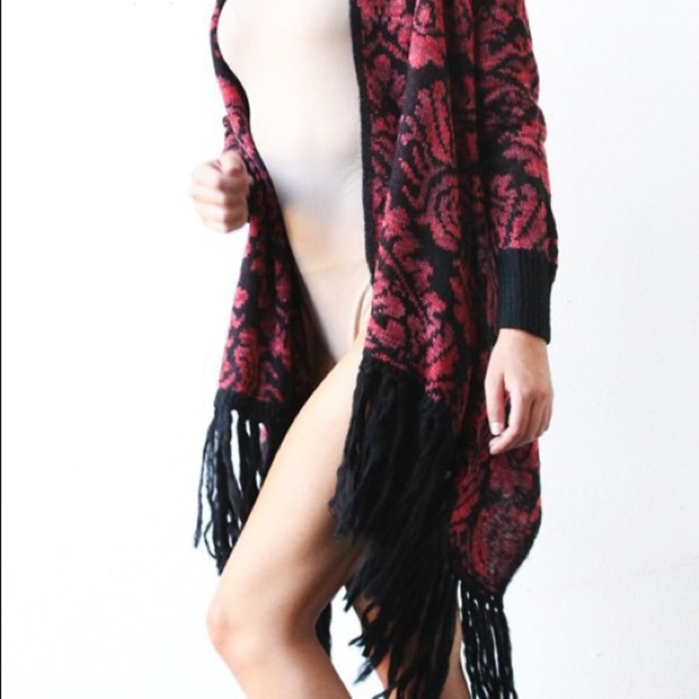 Fringed Sweater Cardigan!